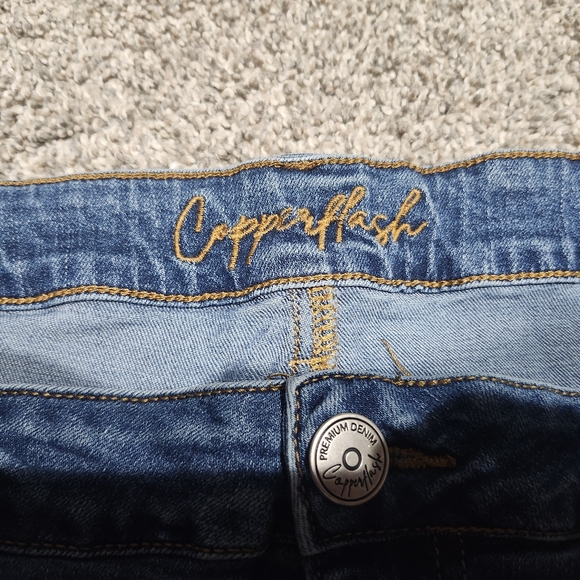 Copperflash Classic Blue Straight Leg Women's Jeans Size 14 - Picture 4 of 6